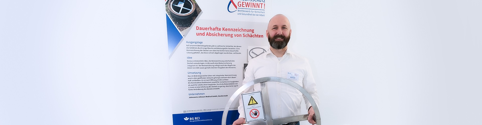 2. Platz: Dauerhafte Kennzeichnung und Absicherung von Schächten